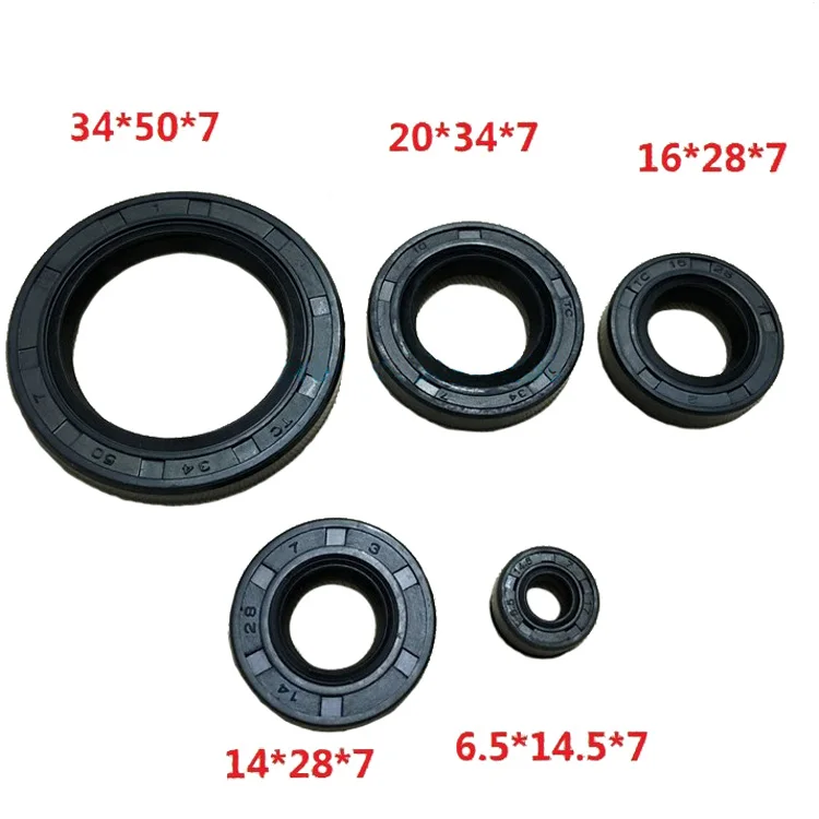 Motorcycle CG150 Full Complete Engine Oil Seal Rubber Gear Shaft Seal for 150cc CG 150 Oil Seal