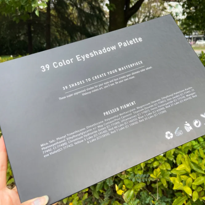 
 39 оттенков бумажные тени для век Палитра жемчужные легкие матовые яркие пудры водостойкие легкие цветные тени для век с индивидуальным логотипом  