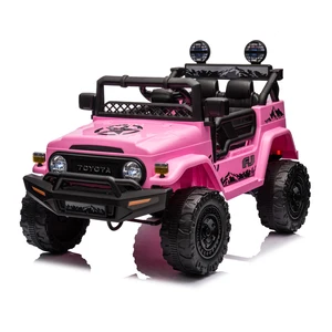 Licensed for Toyota FJ Cruiser 12V Electric Ride-on Toy Car for Kids Age Range 2-4 Years Plastic Battery Powered for Children Dr