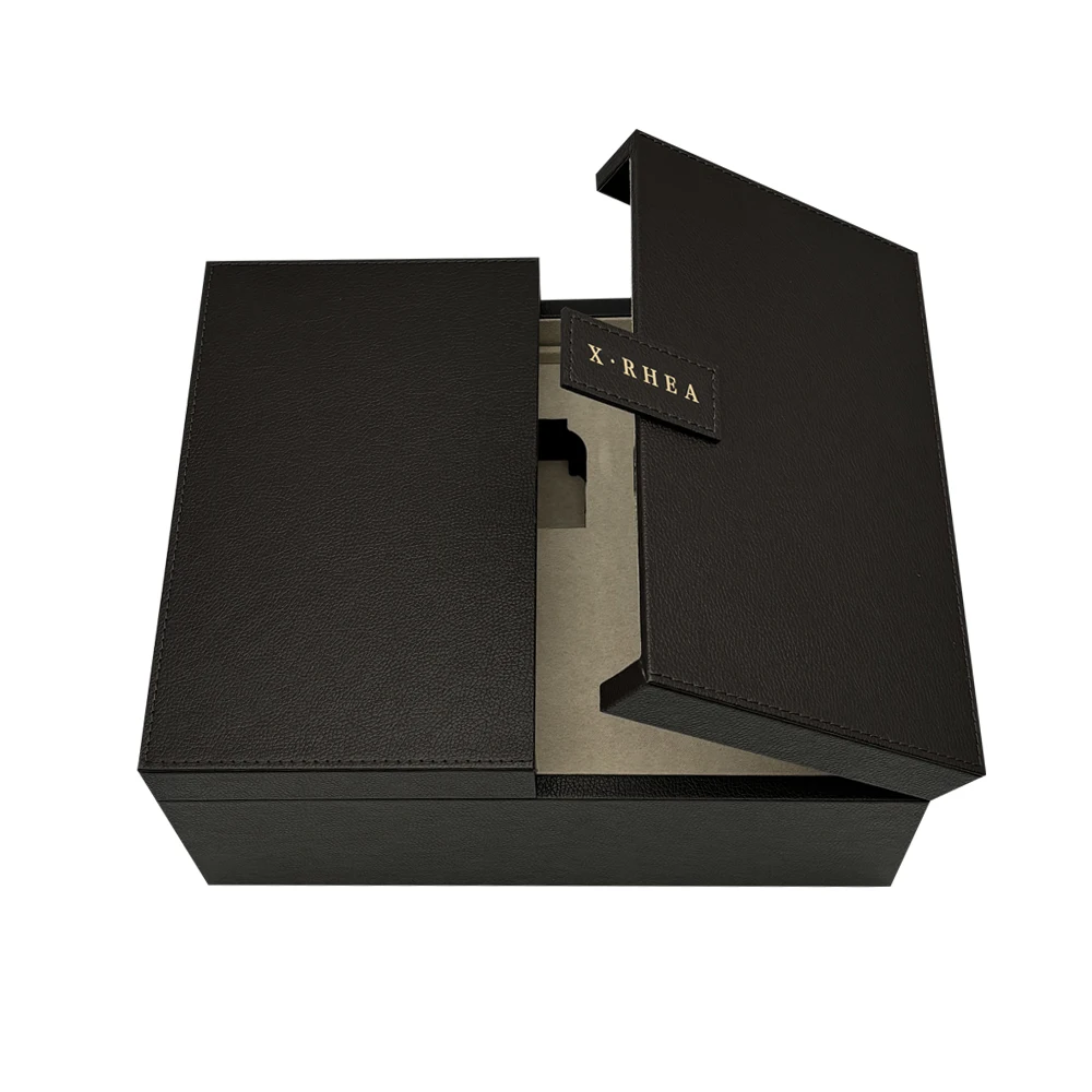 elegant box magnetic luxury double door 2 side opening packaging gift box logo with custom