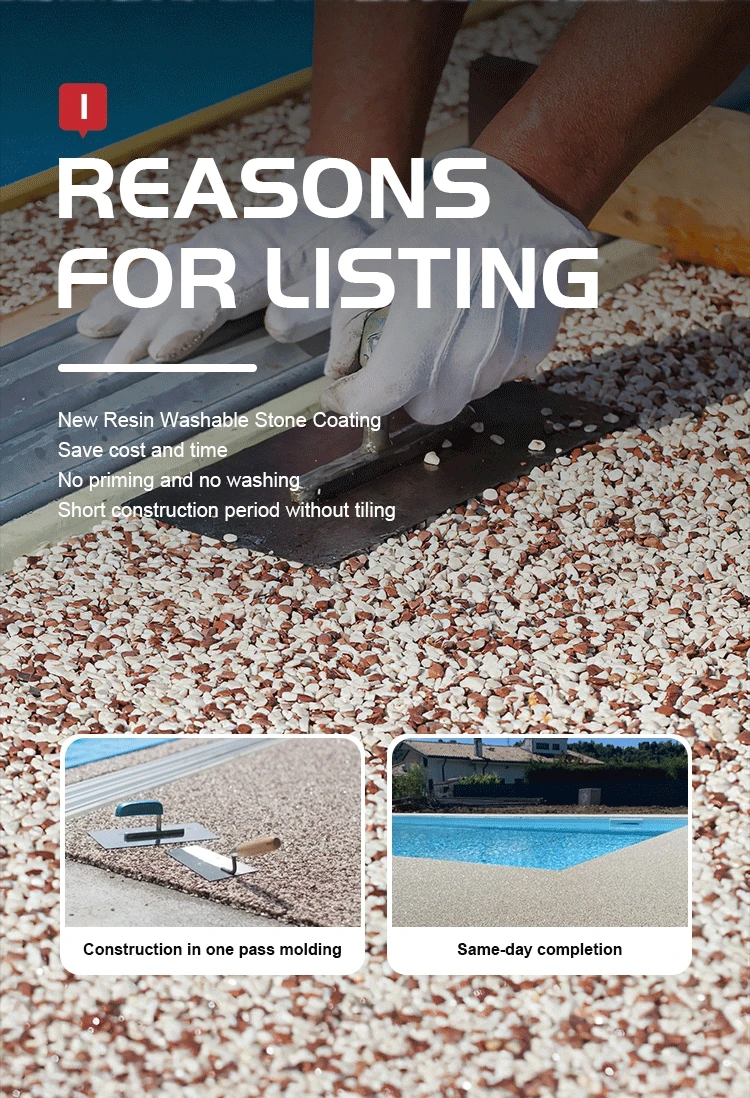 Resin Washed Stone Epoxy Floor Paint - Water-Resistant Coating for ...