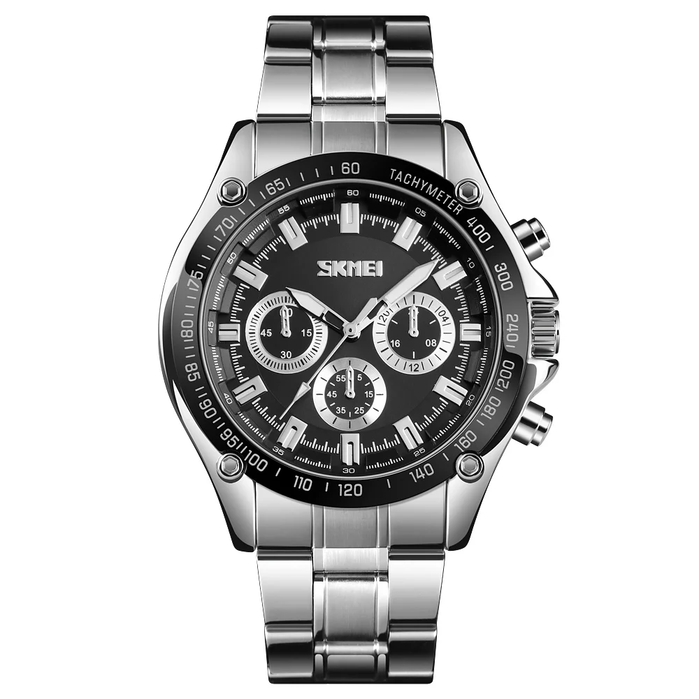 Decorative Design Small Dial Sports Watch Skmei 1366 Relogio Masculino Relojes Steel Men Wrist Luxury Watches