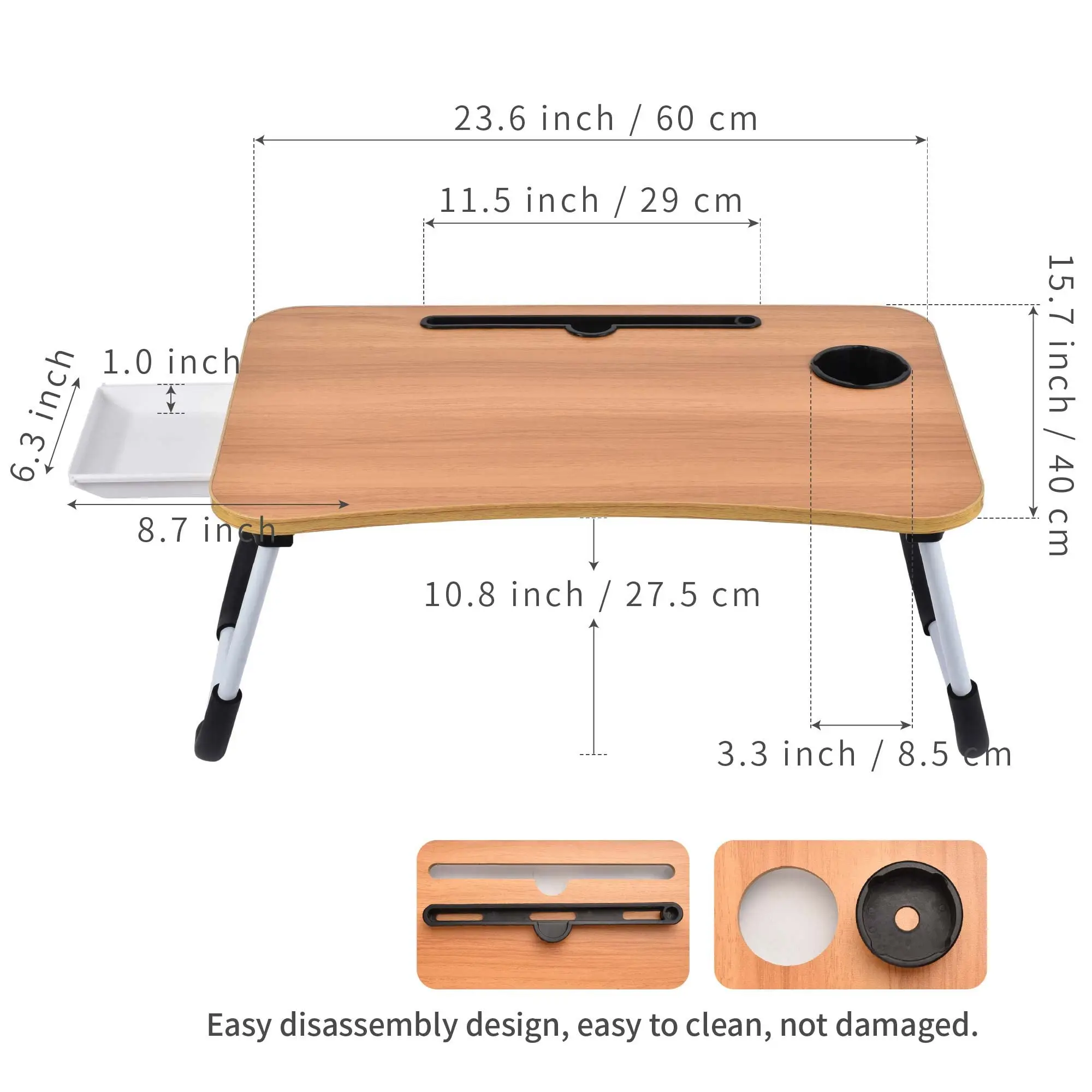 Portable Foldable Laptray Computer Bed Tray Table - Buy Computer Table ...