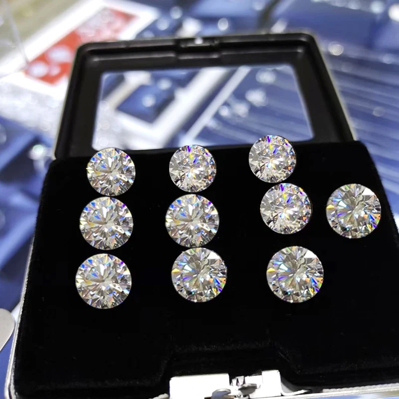 Reliable Factory Wholesale DEF Moissanite Diamonds Perfect Cut Loose  Moissanite Vvs With International Certificate