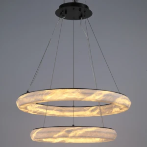 ECOJAS Villa Hotel Suite Postmodern Decor Chandelier Spain Alabaster New Design Lighting