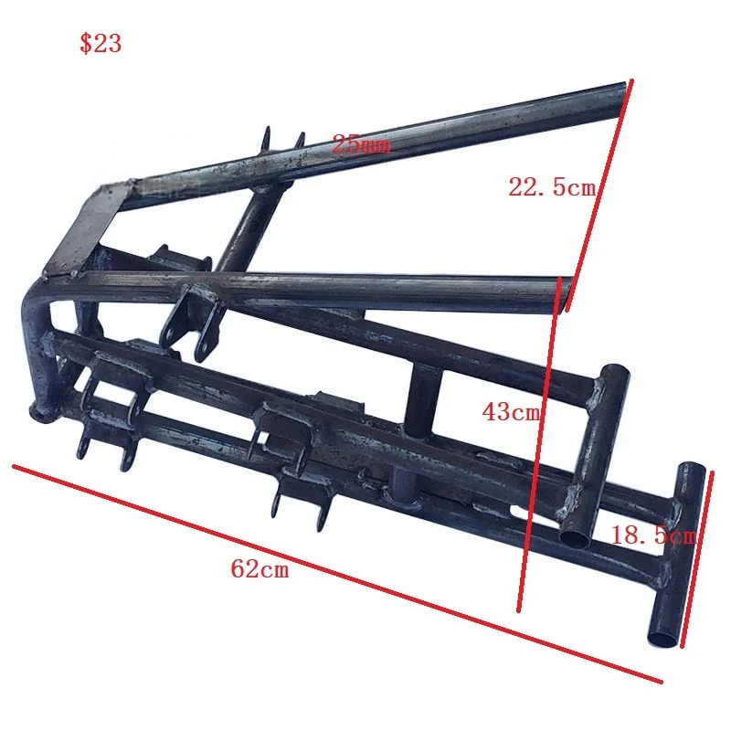 ATV GO KART KARTING UTV Buggy Brake Front Suspension Frame Body Structure Support Swingarms With Steering Knuckles Hub Flanges