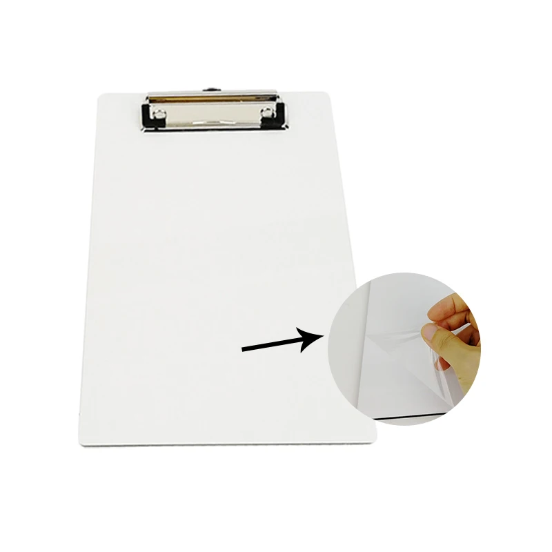 White Mdf Hard Board Sublimation Blank Clipboard Clip Board Sublimation