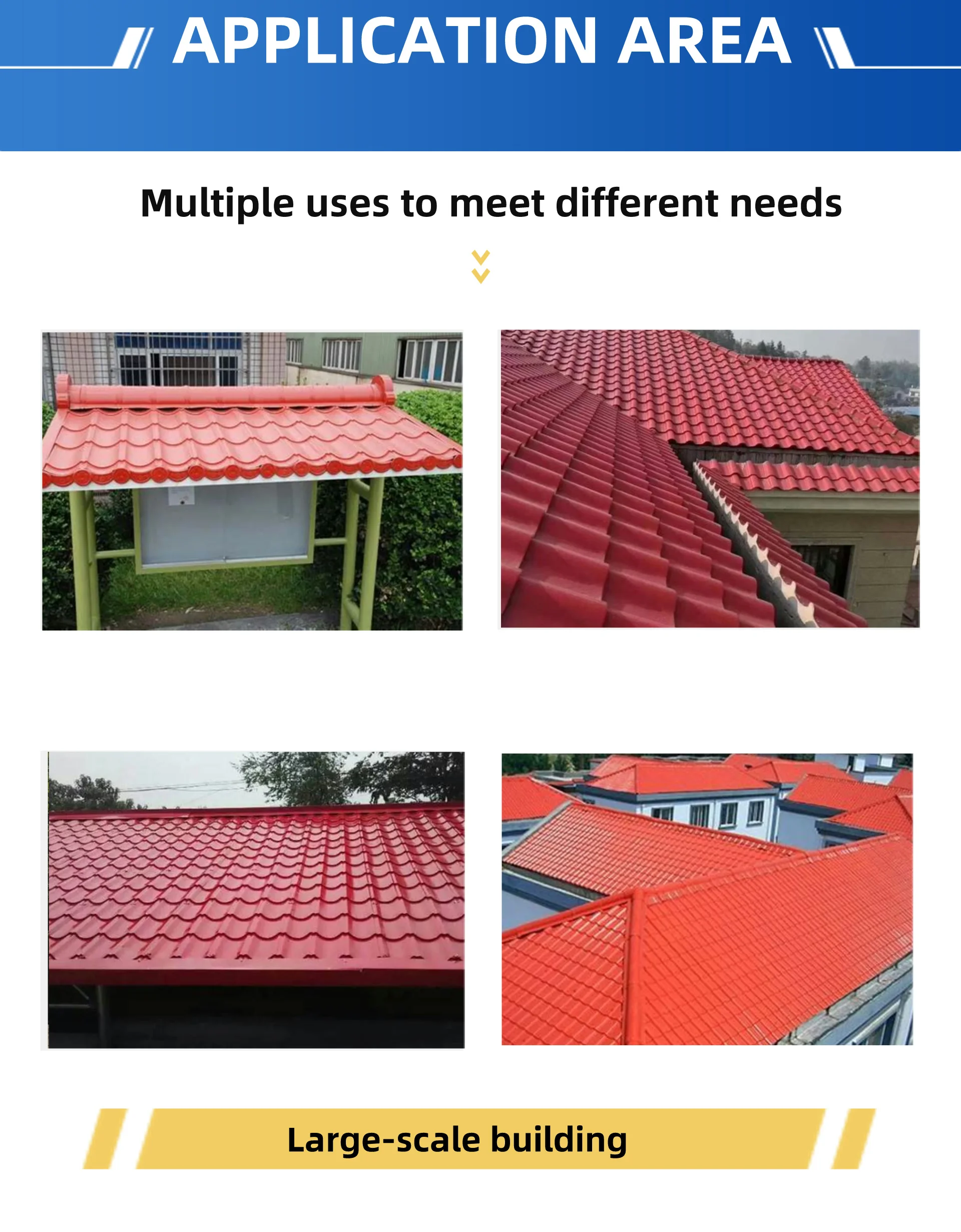 ppgi roofing sheets/galvanized corrugated sheet/metal roofing sheet design-828 Glazed Tiles details