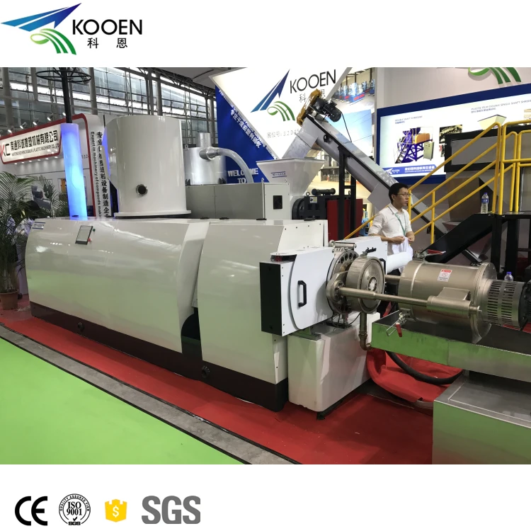 Electrical Control LDPE HDPE PP Recycle Plastic Granules Making Machine Price