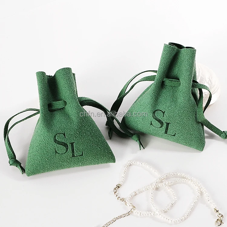 Customize Microfiber Fabric Envelop Small Luxury Jewelry Packaging Pouch Microfiber Bag With Enbossed