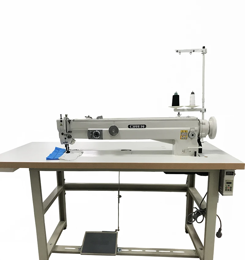 OREN RN-1583D Industrial Computerized High-Speed Zigzag Long Arm Sewing ...