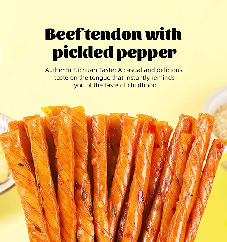 Hot Selling Chinese Snack Spicy Stripe Bean Products Spicy Vegan Food