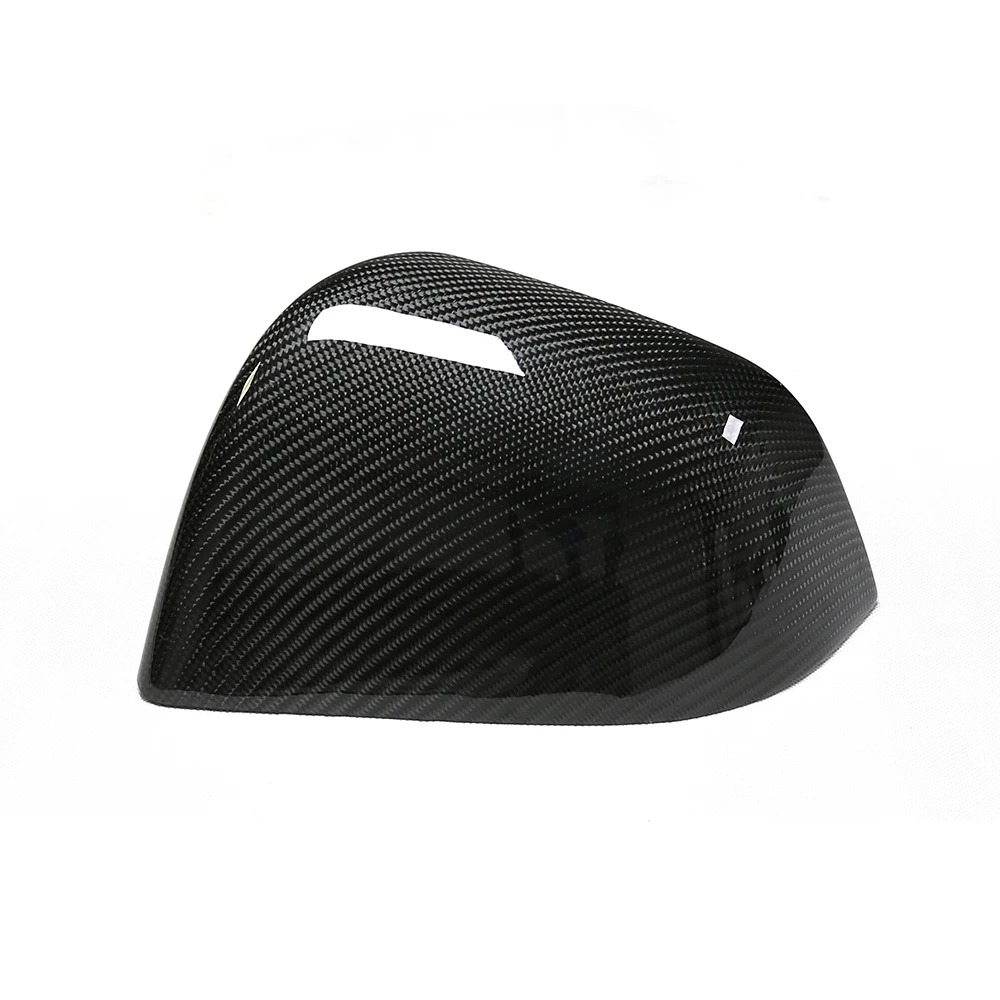 hot sale car carbon fiber mirror cover glossy black color sideview mirrors for tesla model y