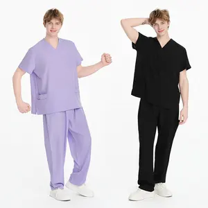 Wholesale Custom Men Scrubs Uniforms Sets Hospital Uniforms Doctor Nurse Medical Scrubs Uniforms