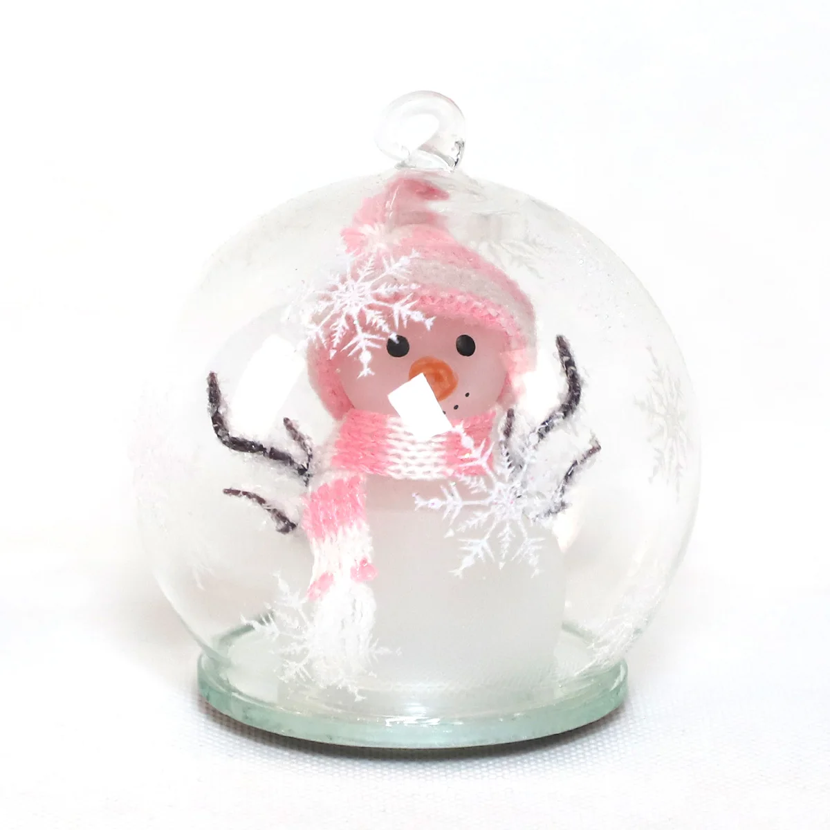 Christmas glass  Christmas tree Snowman ornament pendant holiday home decorations