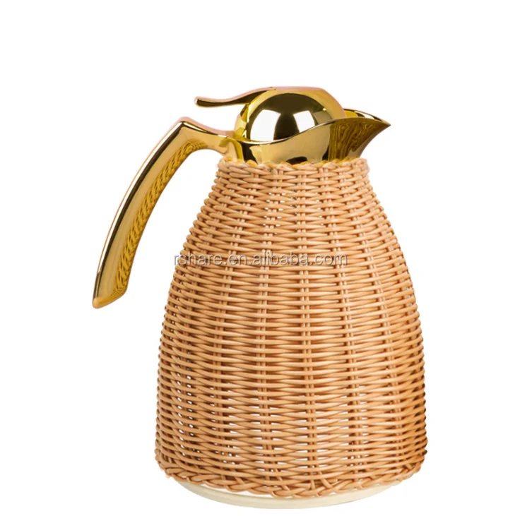 Buy Rattan Thermos,Vacuum Flask,Arabic 