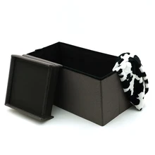 Large Linen Folding Bedroom Footrest Storage Organizer Bench Ottoman Storage Box