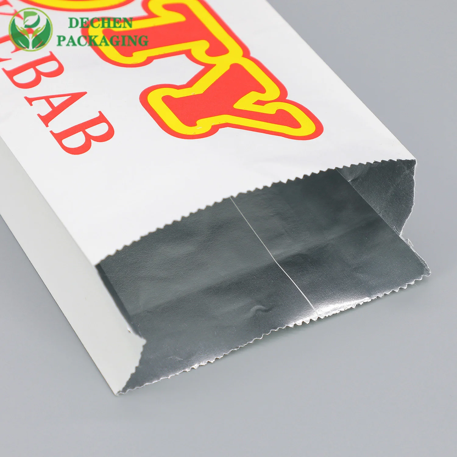 Sac en papier d'aluminium alimentaire en gros abordable Sacs en papier pour aliments chauds