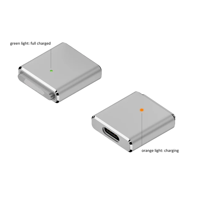 100W USB C to Msafe 3 for New MacBook Pro Air Magnetic Adapter With Indicator Light