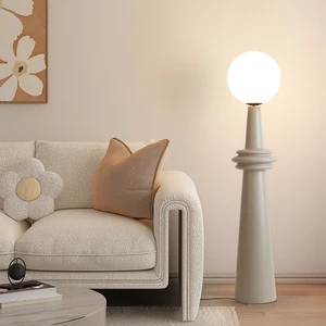 Nordic Modern LED Floor Lamp Waterproof Plastic Body E27 Base for Hotel Bedroom Contemporary Living Room Decoration