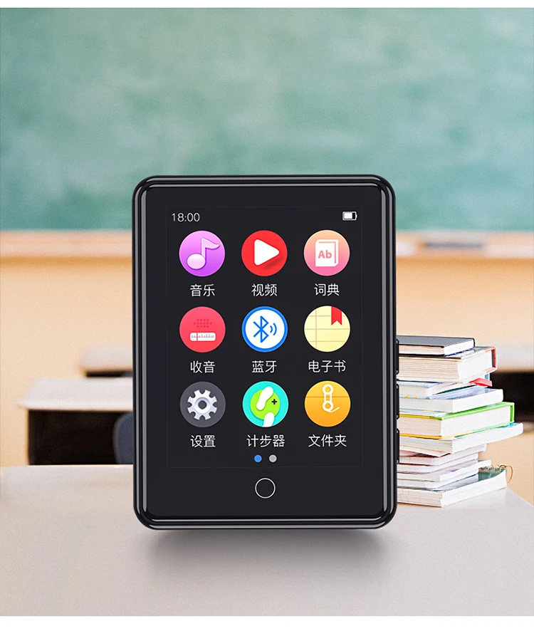 RUIZU M17 MP3 Player With Bluetooth 16GB Music Player Touch Screen Portable Walkman Support FM Radio Recording Ebook MP4 Video