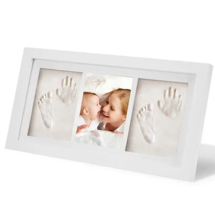 Baby Newborn Handprint Footprint Imprint Clean Touch Ink Pad Photo Frame Kit Hot 
