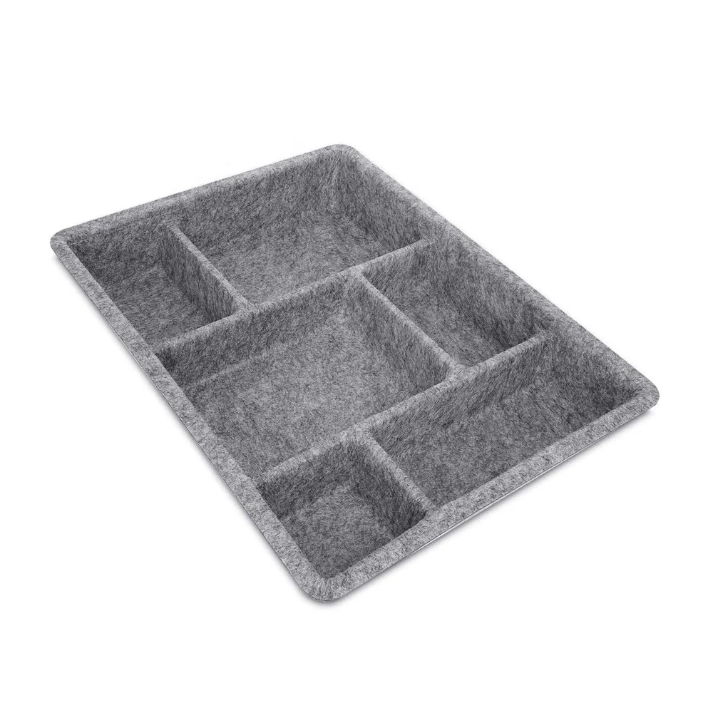 Eco Friendly Polyester Felt Mini Drawer Closet Organizer Set for Sundries