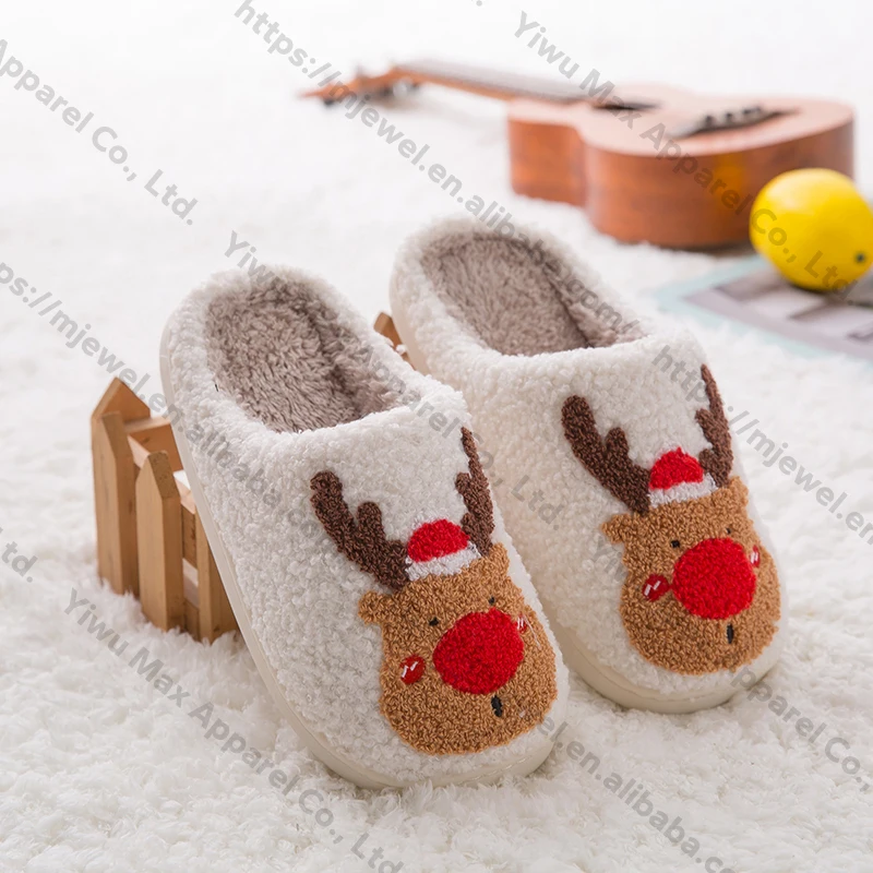 Slippers Sneaker Outdoor Fur Tpr Smile Concha Embroidered Fluffy Cozy ...