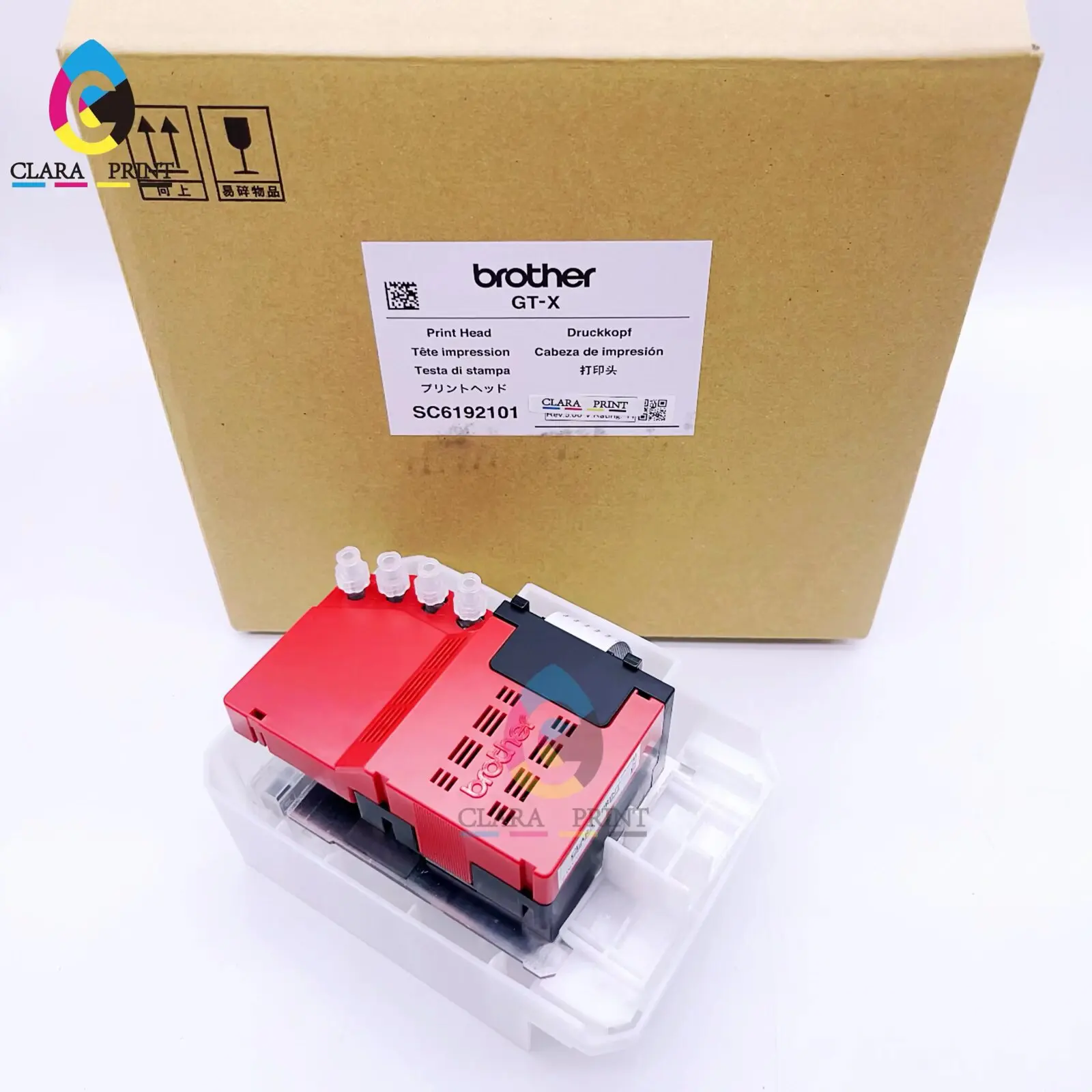 Victorテクノロジー1297?1297?2色印刷業者電卓、ブラック/レッド印刷、4線/ sec Original SC6192101 Brother GTX Pro CMYK Printhead-br-gt-sc0764001