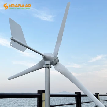 SM6 2000W 24V 48V 96V Residential New Energy Power Wind Turbine Generators for Home Power System