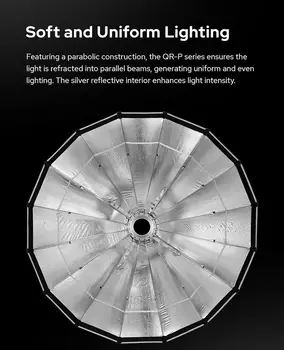 Godox QR-P90T 35.4" Quick Release Parabolic Softbox Bowen Mount Studio Flash Speedlite detail image