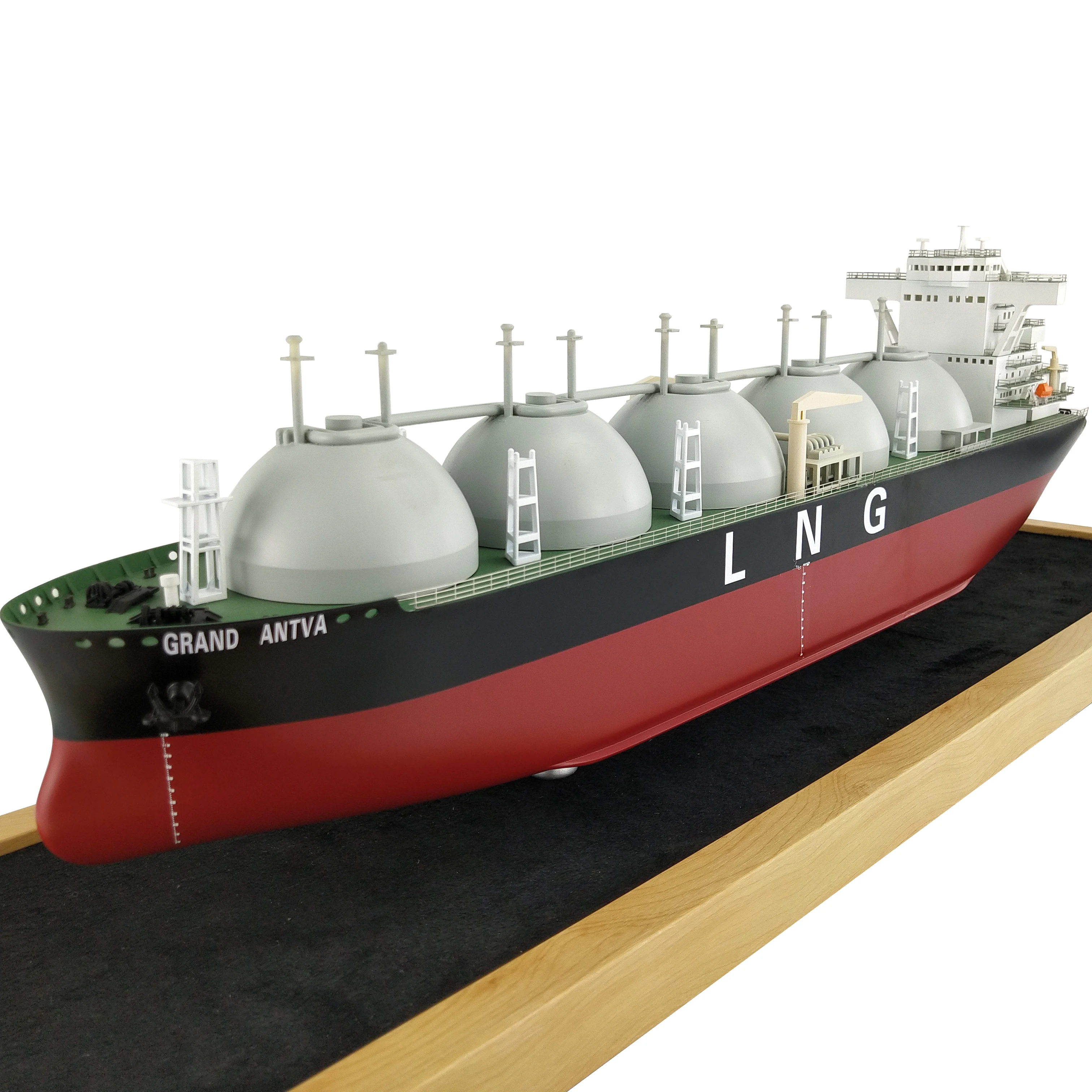 【A】O.A.S Customized 65cm Miniature Model Factory Handmade Natural Gas Cargo Ship Logistics Present Freight Forwarder Christmas