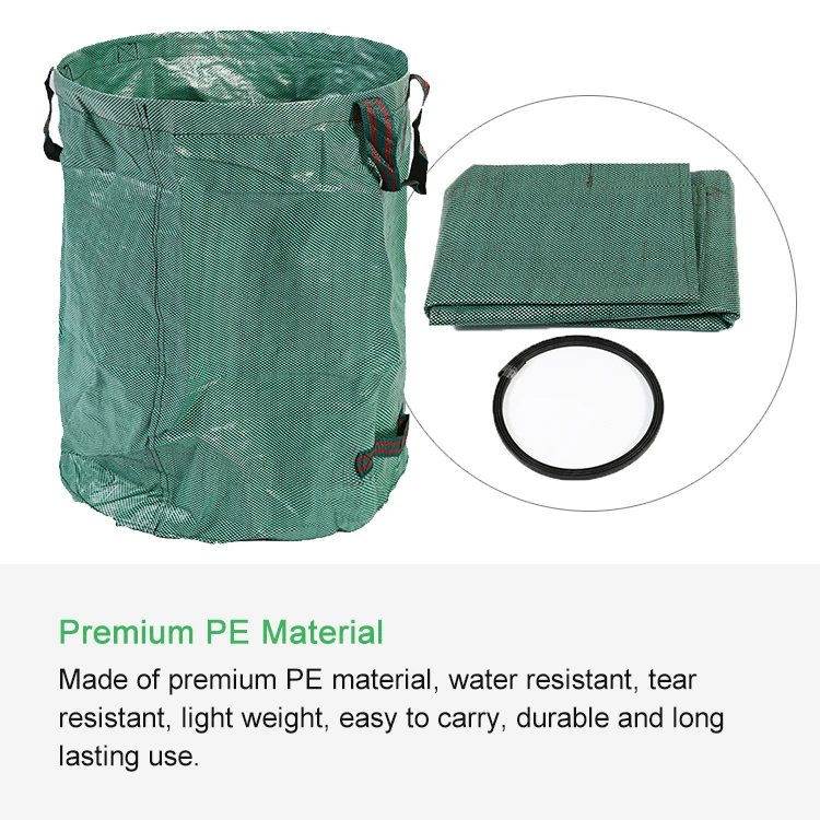 Heavy Duty Garden Garbage Bag, 272 Litre 72 Gallon Gardening Leaf Bag With  Handle, Green Garbage Bag, Reusable And Durable Garden Leaf Bag, Yard Waste  Bags, Cleaning Supplies, Cleaning Tool, Back To