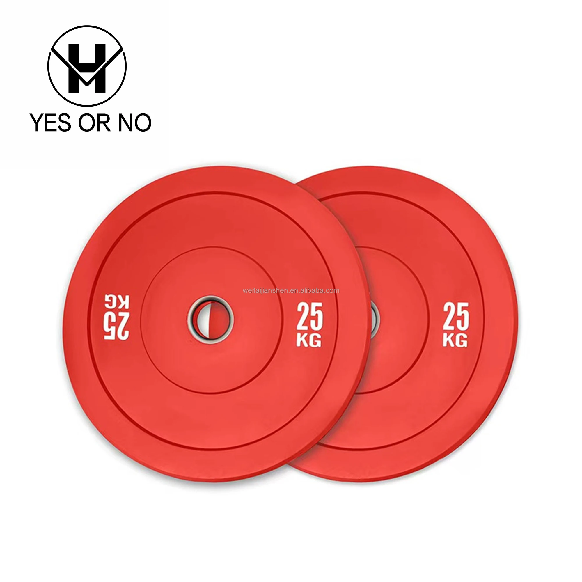 Yes Or No Wholesale Custom Logo Gym Weight Plates Calibrated 2 Inch
