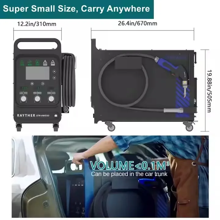 Goods in Stock! 1500w Air-cooled Laser Welding Machine MAX Portable Handheld Mini Compact Metal Welding Machine