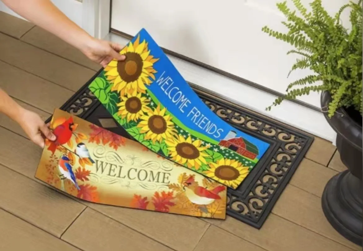 Personalized Blank Plain White Doormat Sublimation Door Mat With Non