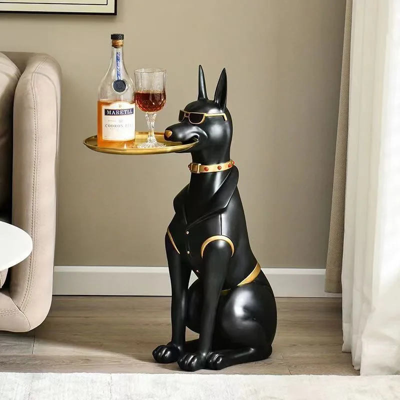 product modern colorful resin crafts dog sculpture finish art decor for home office  gifts368-3