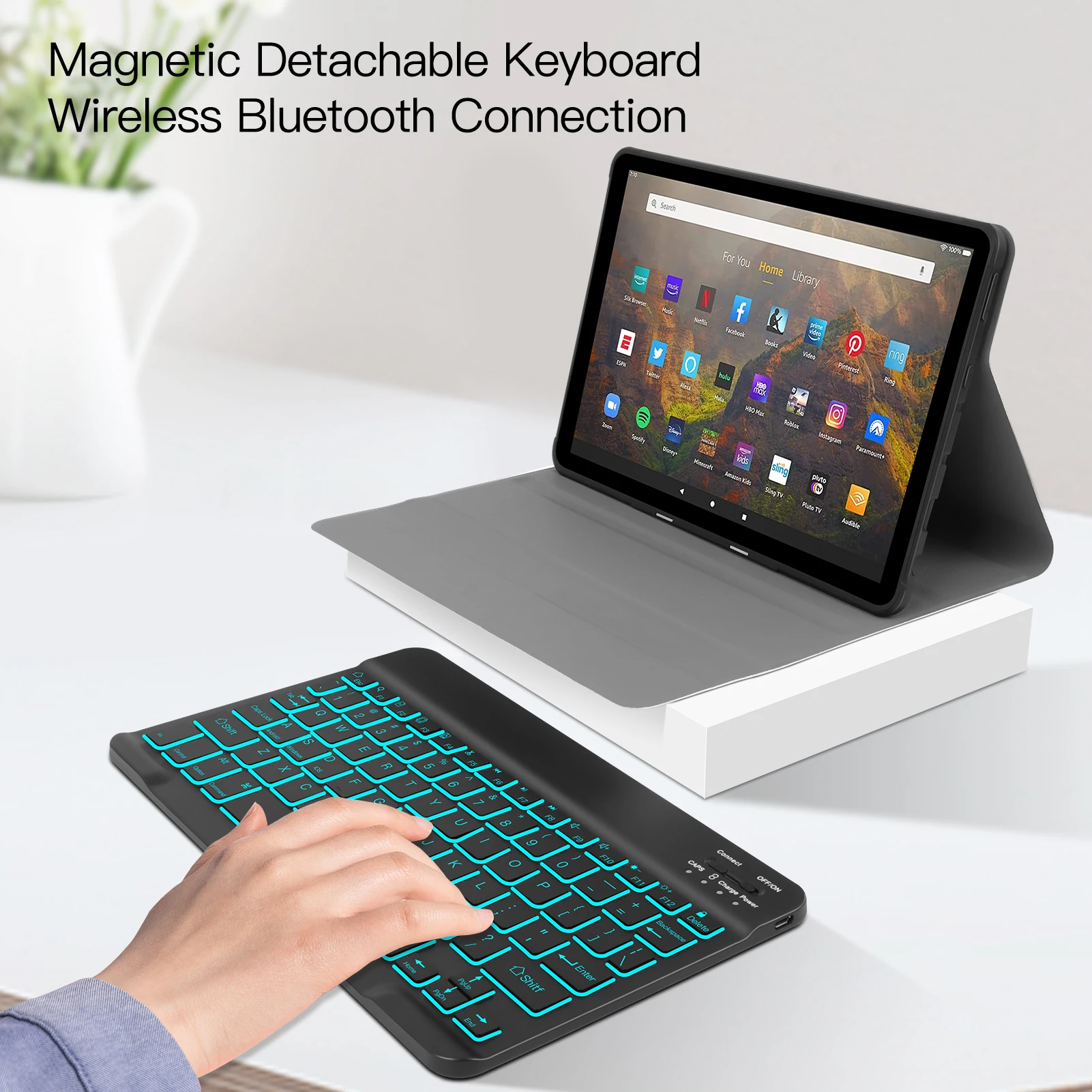 COO Keyboard Case For All-New Fire HD 10 & Fire HD 10 Plus Tablet (11th
