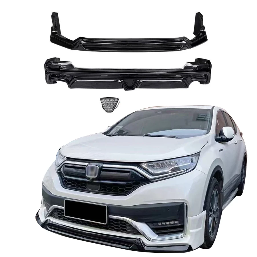 Car Body Kit for 2021 honda CR V Style Abs Plastic for honda Crv 2020 2021  2022 Front Lip Rear Lip Matter Black No Color, image size:900x900