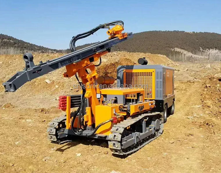 China Good Quality 412 Separated DTH drill rig for blast hole 80mm