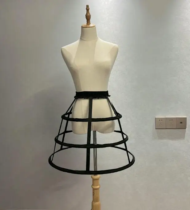 Jupon Crinoline Lolita Avec 2 Cerceaux - Taille Réglable 65-106cm - Pour Robes Cosplay, Mariage