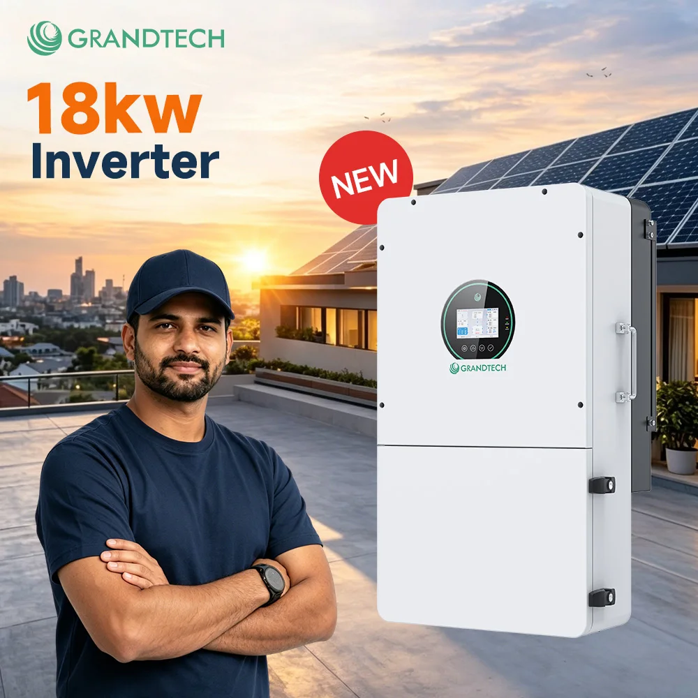 Американски спот GT 18 kW, 48 V хибридни инвертори со вграден MPPT контролер за полнење на соларни батерии од 200 A, излез со сплит-фазен напон од 120 V / 240 V со AC полнител