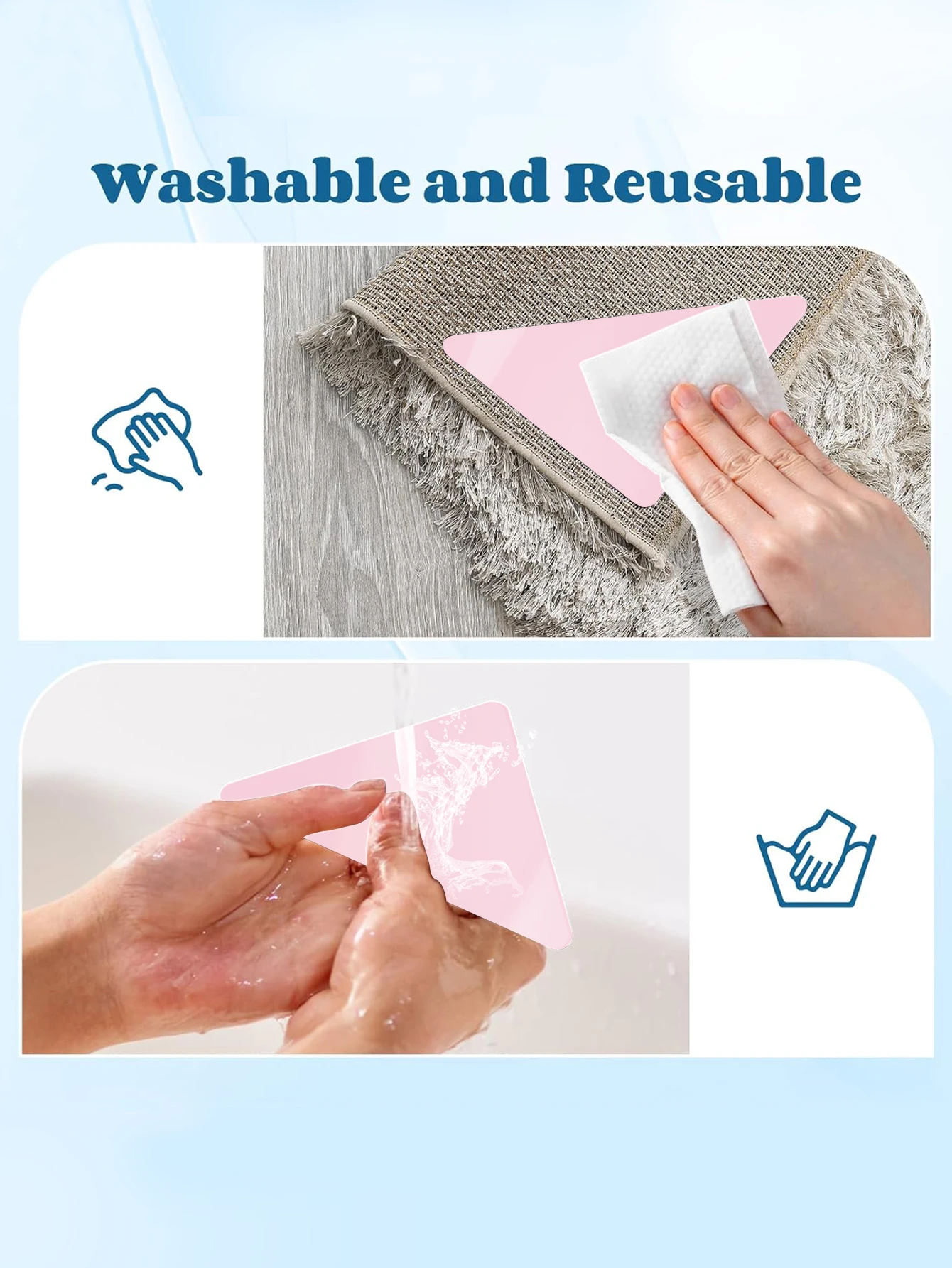 Packing Rug Small Size Compo Packing Rug Grippers Triangle Anti Slip Non Curling ...