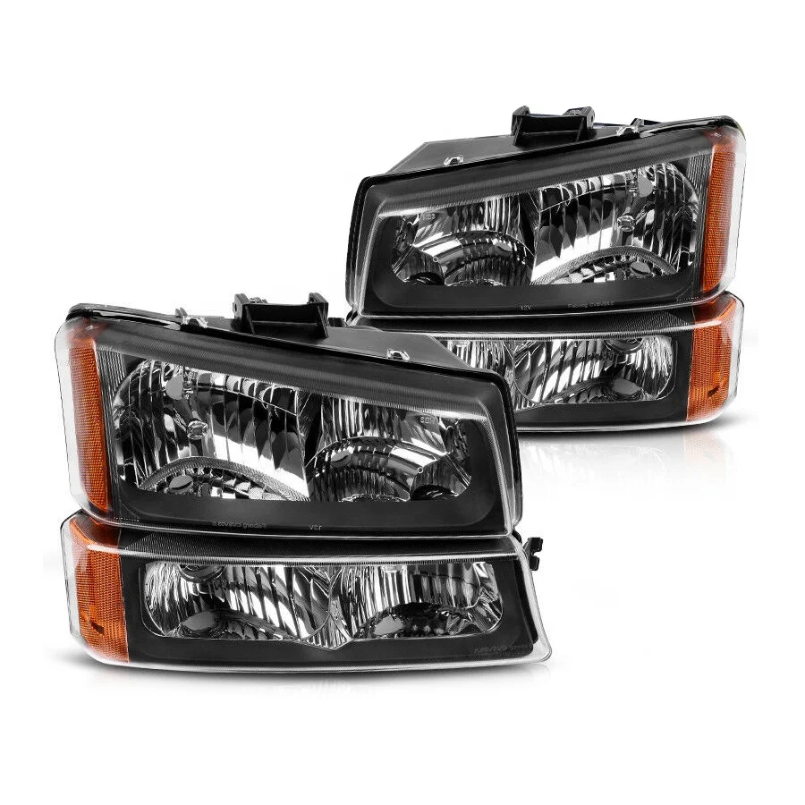 Headlight Set Assembly for Chevrolet Chevy Silverado Suburban Tahoe 1999- 2003, image size:900x900