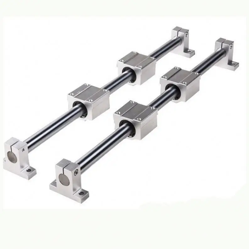 D-24Linear Cylindrical Guide Optical Axis Set Optical Shaft Slide Table Vertical Support SCS SMA Slide Block SK SHF Support Seat