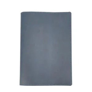 2026 Office Blue Pu Leather Notebook Calendar Soft Cover A5 Planner Agenda for Promotion