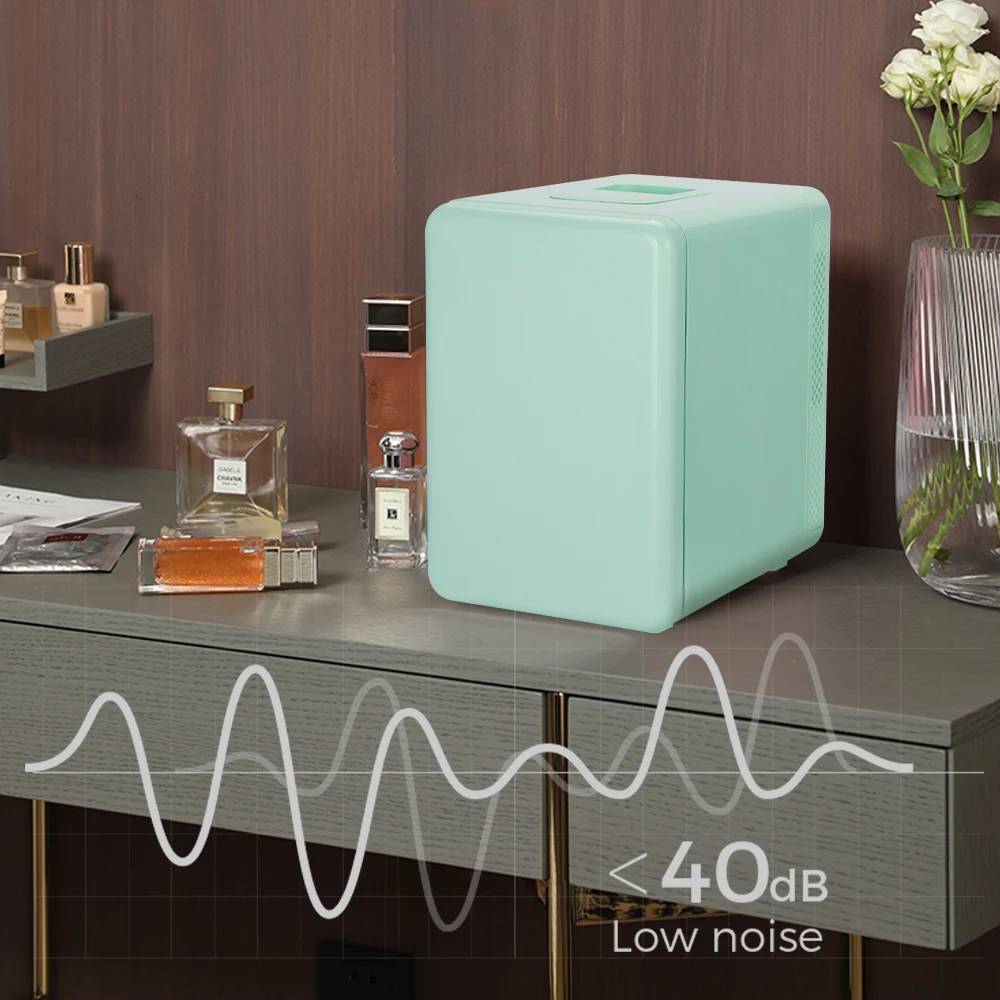 4 Liter 12v Dc Beauty Drinks Makeup Dresser Milk Mini Fridge Warm and Cold  Low Noise