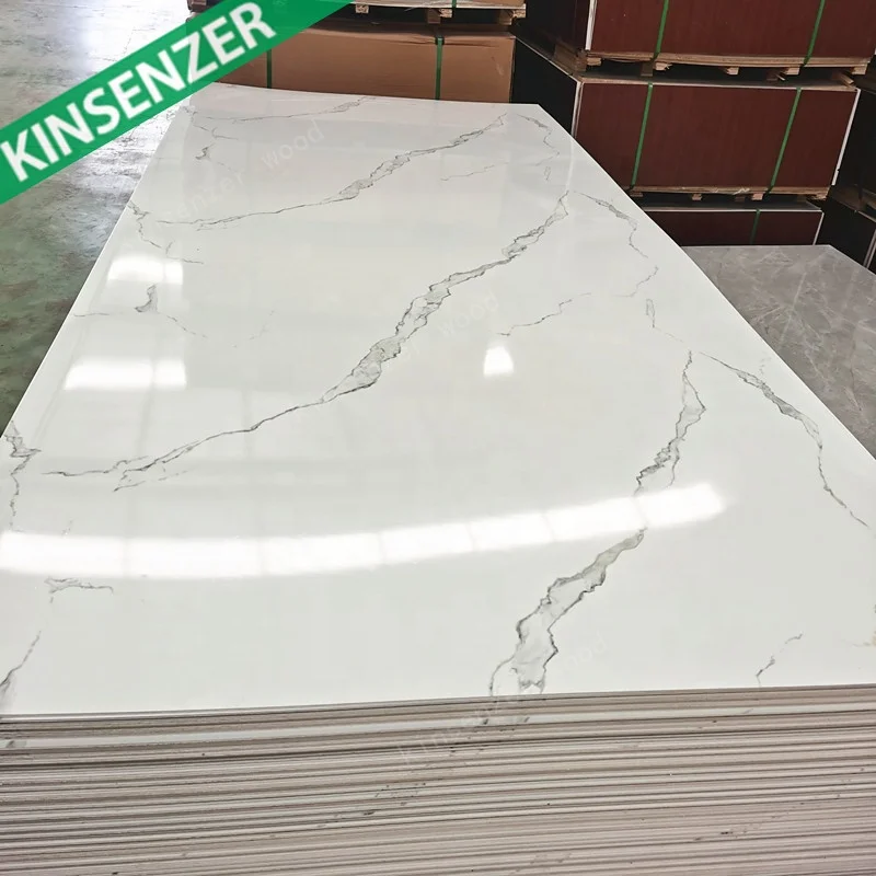 2022 New Design PVC Marble Sheet Wall Panel for India Customer High Gloss Sheet 4x8 with Good UV Coating for Uk Market
