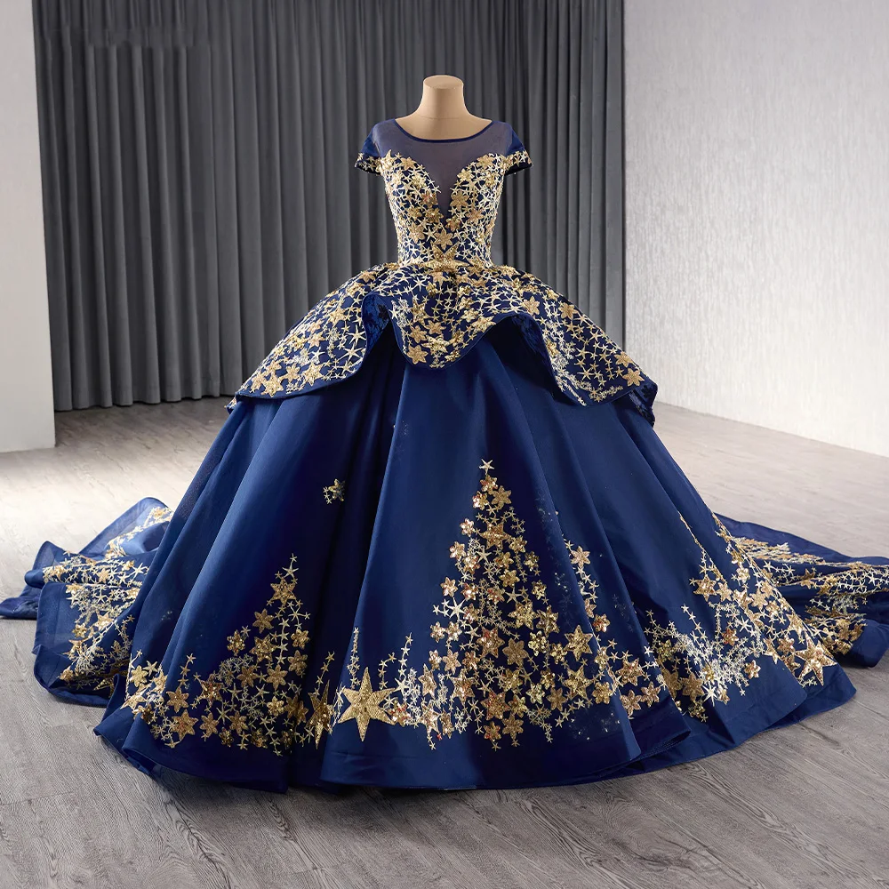 Sweet 16 Royal Blue And Silver Quinceanera Dresses Royal Blue