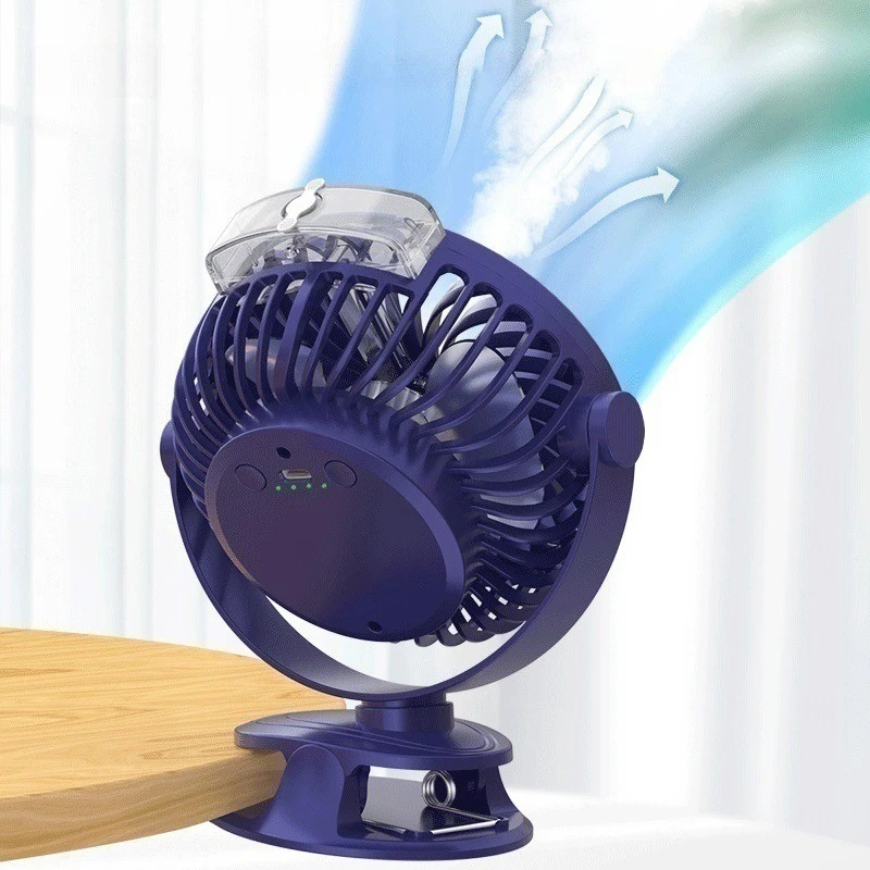 3 in 1 Mini USB Rechargeable Fast Cooling Electric Evaporative Air Conditioner Cooler Fan With Water Mist Spray Clip on for Home
